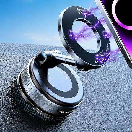 🚗📱 360° Rotating Car Phone Holder – Secure Grip & Hands-Free Driving
