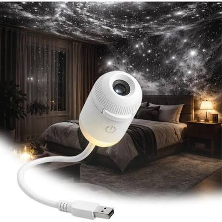 🌌 USB Star Projector Light – Turn Your Room Into a Galaxy ✨