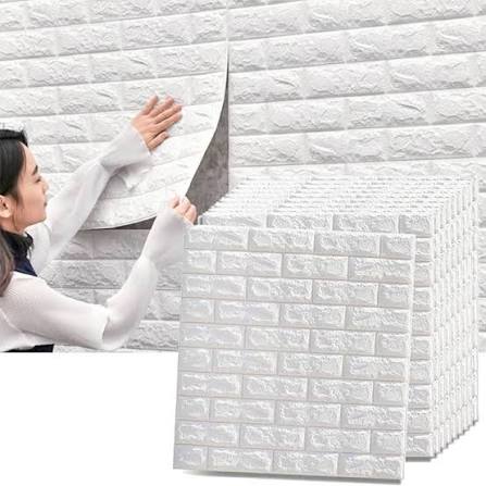 3D Self-Adhesive Brick Wall Panels